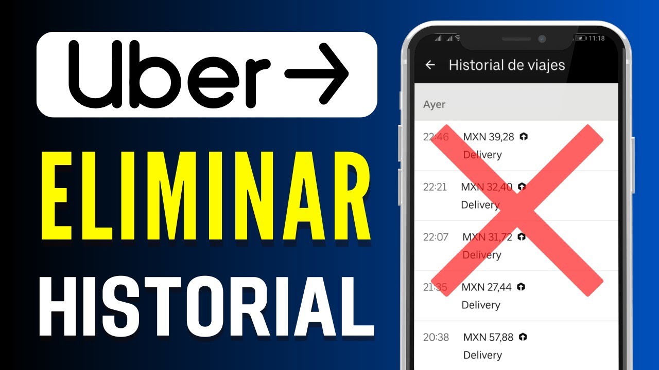 Cómo eliminar el historial de viajes en Uber