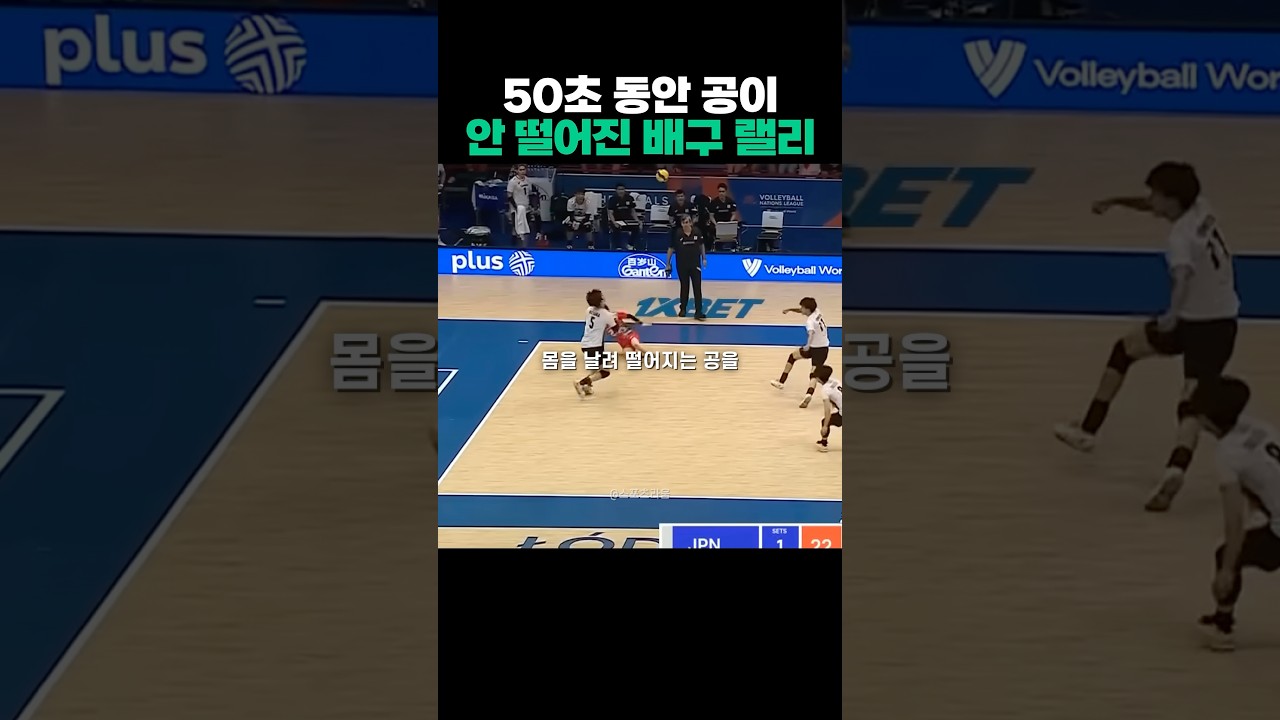 하이큐 실사판을 보여준 일본 배구