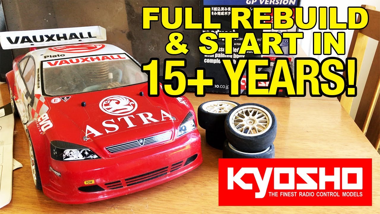 Vintage Nitro RC Restoration Kyosho Pureten Alpha 3 *Plus first start in 15+ years!! Engine Rebuild!