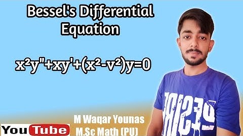 Series solution of Bessel