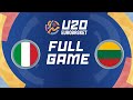 FINAL Italy V Lithuania Full Basketball Game FIBA U20 EuroBasket 2025