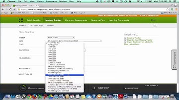 Merging Trackers in Mastery Connect