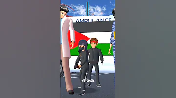 Ninja Mio Yuta Selamatkan Warna Palestina 🇵🇸 Yang Dijajah Isreal ✡️ #sakuraschoolsimulator #viral