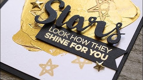 gold texture paste with stamps