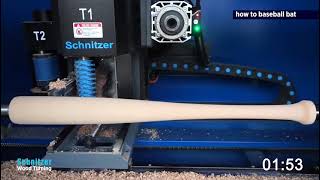How to create Baseball bats with a Schnitzer CNC Wood Lathe