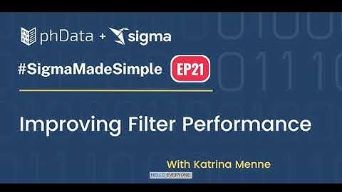 Filter Performance in Sigma Computing