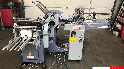 stahl t 36 pharmaceutical leaflet folding machine with sta 30 vertical stacker delivery unit for sal