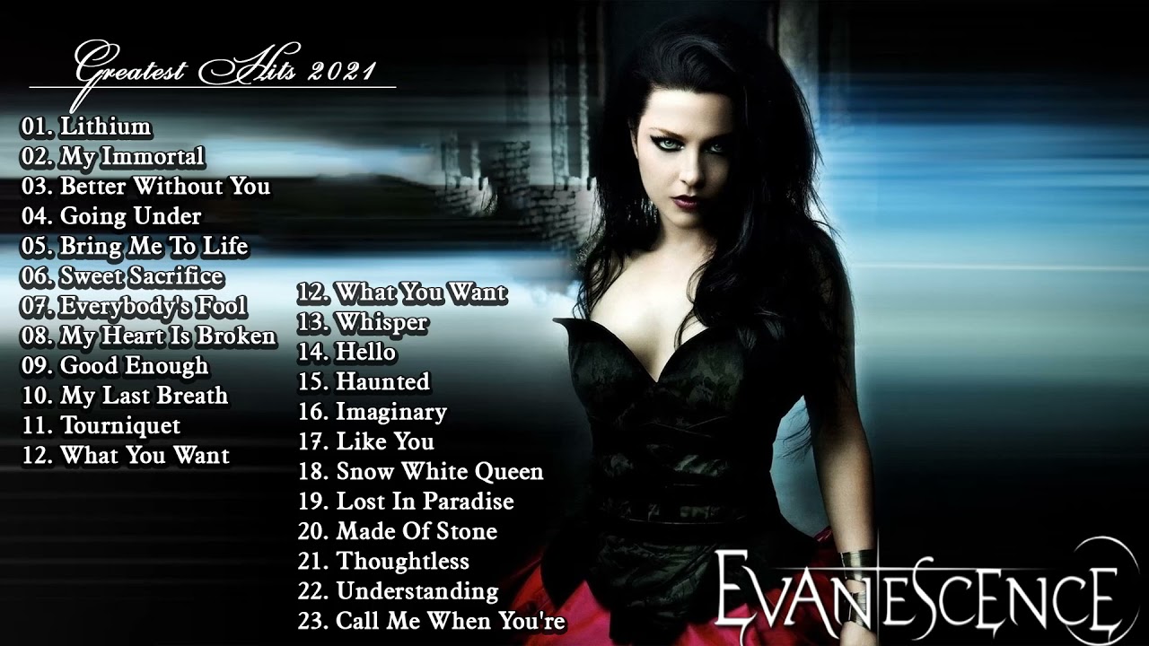 evanescence tour songs