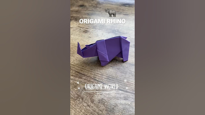 RHINO EASY ORIGAMI TUTORIAL | HOW TO MAKE RHINO ORIGAMI | PAPER FOLDING RHINO | DIY RHINO ORIGAMI