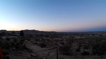 Joshua Tree Desert Sunset - 1 Hour In 90 Seconds - SJ4000 Action Camera - San Bernardino County, CA