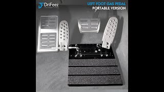 DriFeez Left Foot Accelerator Gas Pedal Portable LFGP Drive Assist for Handicap Disabled Injured
