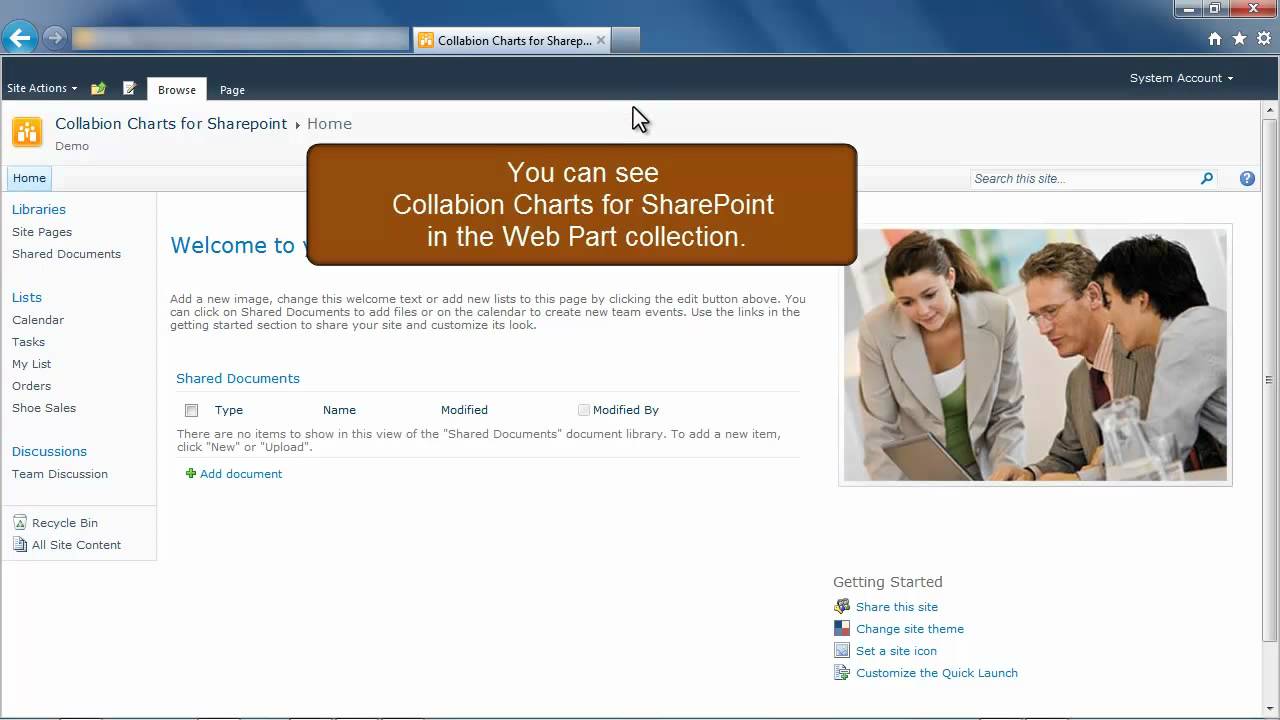 Collabion Charts For Sharepoint Web Part