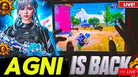 BGMI CONQUER LOBBY🥵🔥 Agni Gaming is Live 