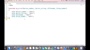 Custom error handler - PHP