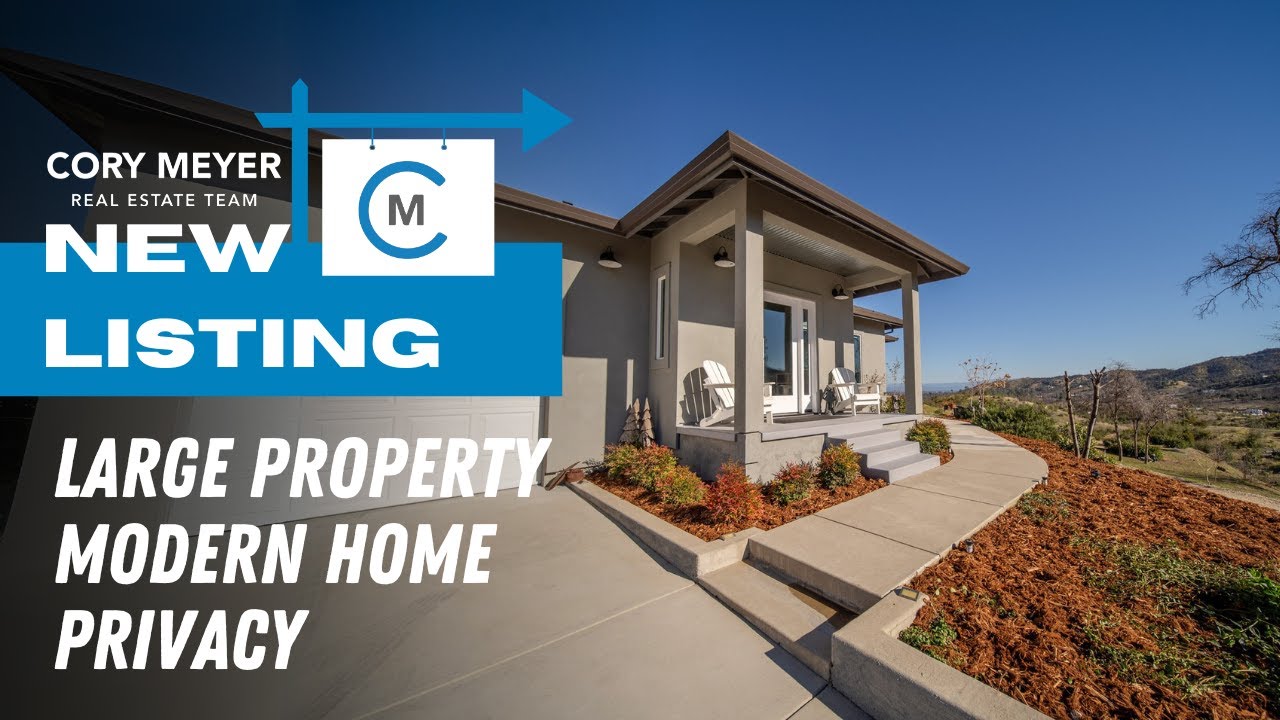 Modern Home, Privacy and 5.56 Acres all with A View: NorCal Real Estate