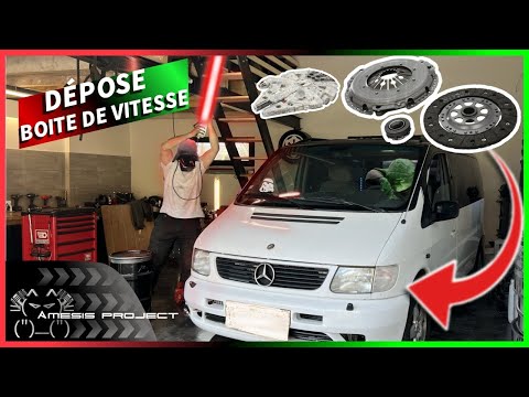 LE VITO STAR WARS - Remplacement de l'embrayage - Dépose de boite de vitesse et volant moteur