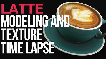 Latte - Modeling and Texturing with Maya and Photoshop - Time Lapse