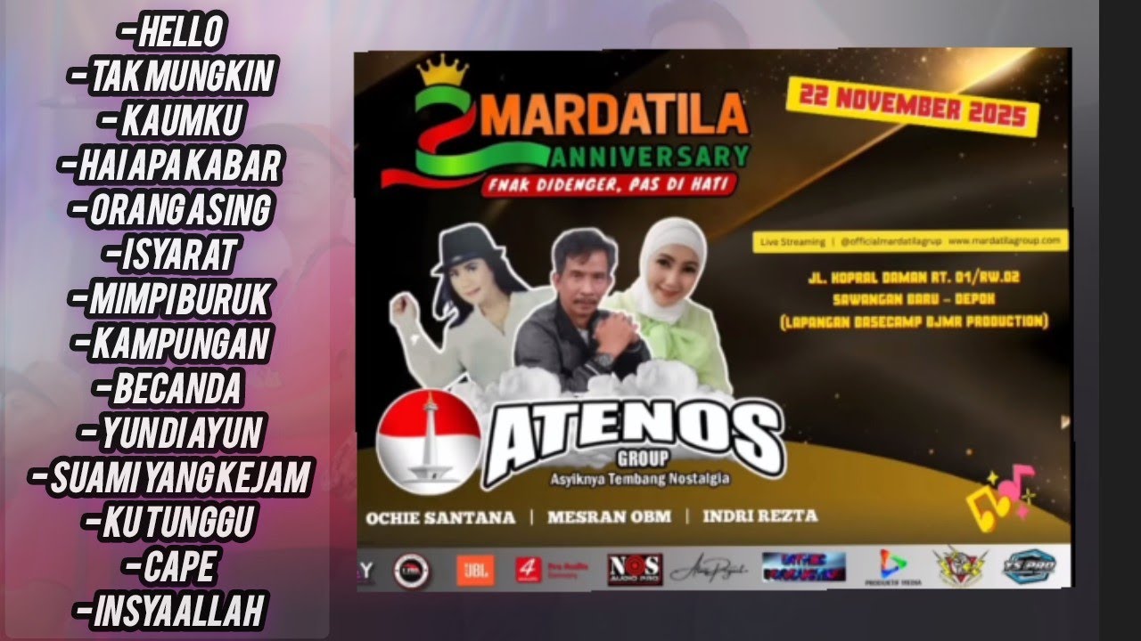 MP3 ATENOS GROUP edisi ANIV KE 2 MARDATILA 