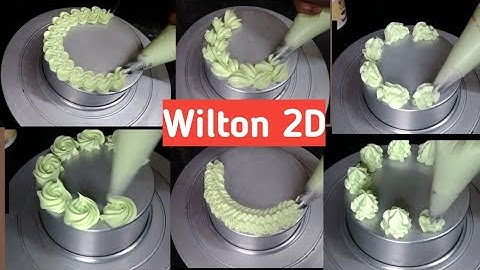 Most Useful Piping Tips For Beginners/ Decoration Ideas Made With Only Wilton Nozzle 2D