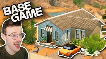 building a realistic house using the BASE GAME in the Sims 4