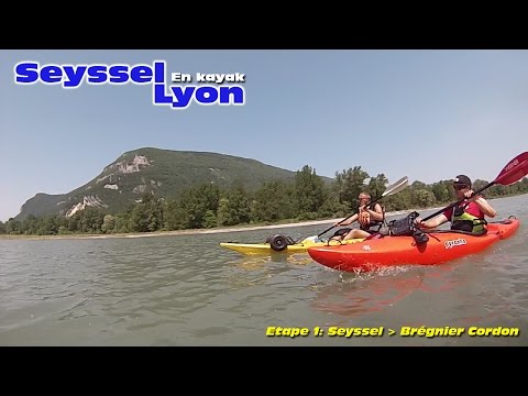 Rhône en kayak Seyssel Lyon Etape 1
