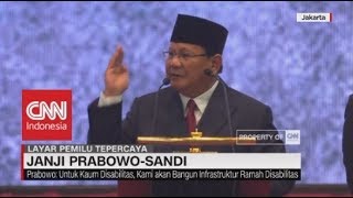 Full Pidato Visi Misi Prabowo "Indonesia Menang"