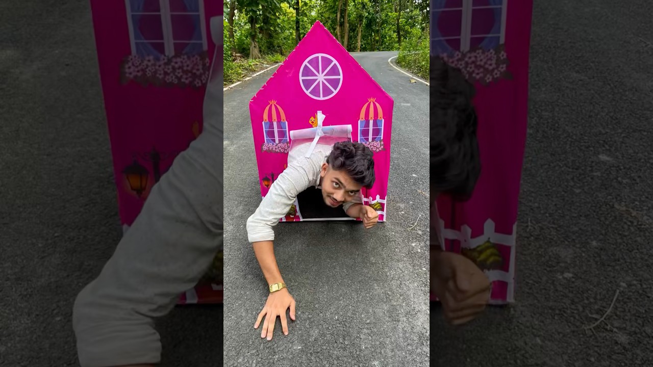 Pink Colour Tent House ki Unboxing & Fitting 🔥🚀