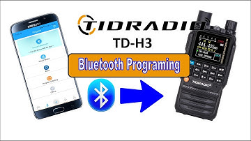 TIDRADIO TD-H3 Bluetooth Programing - Odmaster App