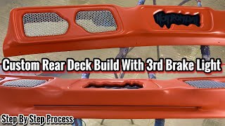 Custom Rear Speaker Deck Build - How To Fiberglass Rear Package Tray - 1987 Monte Carlo SS G-Body