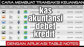 CARA MENCATAT PEMASUKAN/PENGELUARAN UANG | PAKAI APLIKASI TABLE NOTES