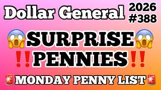 2026#388😱Dollar General Couponing‼️SURPRISE PENNIES‼️MONDAY PENNY LIST‼️MUST WATCH👀👀
