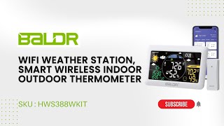 BALDR WiFi Weather Station, Smart Wireless Indoor Outdoor Thermometer with App & Real-time Forecast screenshot 3