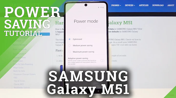 How to Use Power Saving Mode in SAMSUNG Galaxy M51 – Extend Battery Life