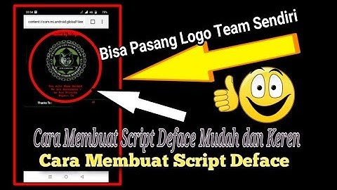 cara buat script Deface Keren | Hack Bae