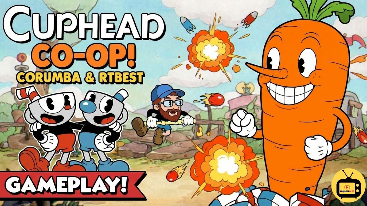 CUPHEAD: Vamos ZERAR ou QUEBRAR o controle? ft. @RTB.e.s.t