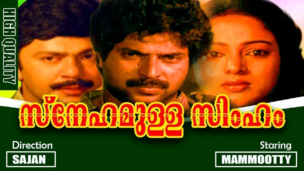 Snehamulla Simham  Malayalam Non Stop Movie Songs  Ashalatha  Unni Menon  Mammootty  Nalini 