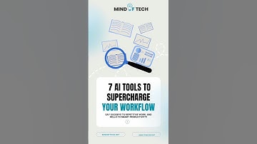 🚀 Here are 7 AI tools that will supercharge your workflow #ai