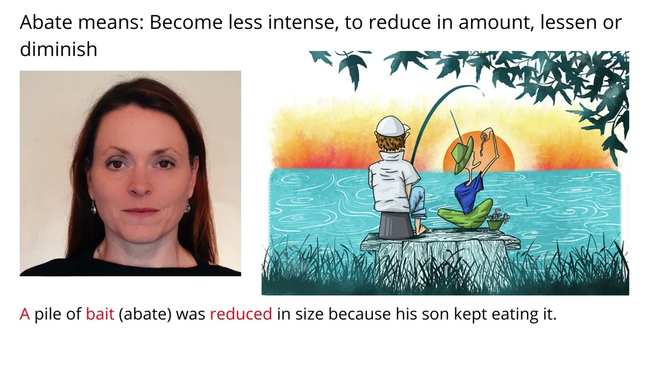 Remember Meaning Of Abate Using Pictures and Mnemonics