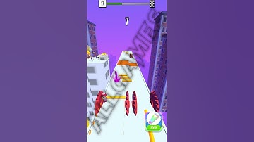 Roof Rails LVL 17 Gameplay FUN GAME #shorts #RoofRails #fungames #viralvideo