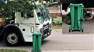 Region of Peel Waste Collection | Mechanical Arm Crushes Bin  FAIL | Thumbs Up If You Like Video!