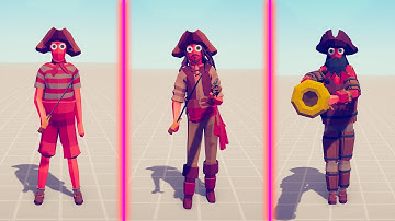 EVOLUTION OF JACK SPARROW - Totally Accurate Battle Simulator TABS