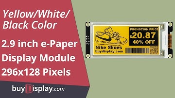 Yellow 2.9" e-Paper Display Module 296x128 for Arduino,Raspberry Pi
