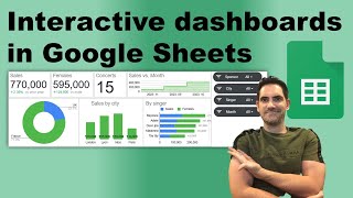 Interactive dashboards in Google sheets