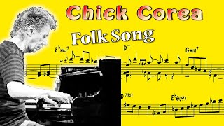 Chick Corea Solo Transcription - Folk Song Three Quartets 1985