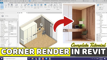 Revit + Enscape 3.2 | Corner Space Design | Complete  Tutorial