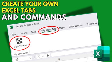 Create Your Own Customized Tab and Commands in Excel | Advanced Excel Tutorial