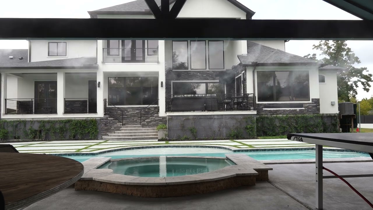 High Pressure Patio Misting System (1500 PSI) in Action