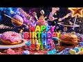 🎉 Happy Birthday in Space 🚀 Candy Galaxy Cake &amp; Stars