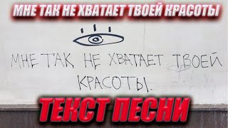 Мне Так Не Хватает Твоей Красоты - Текст Песни Tiktok Chopper Remix