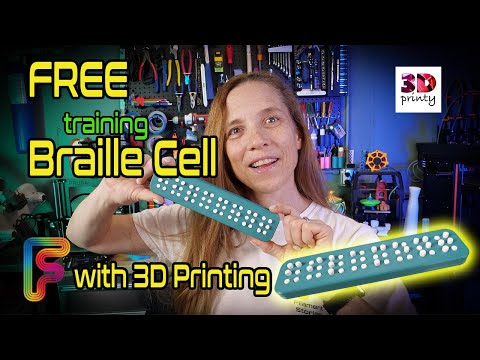 Free Braille Cell! 3D Printing Instructions For Teachers, TVI's & Parents for teaching Braille